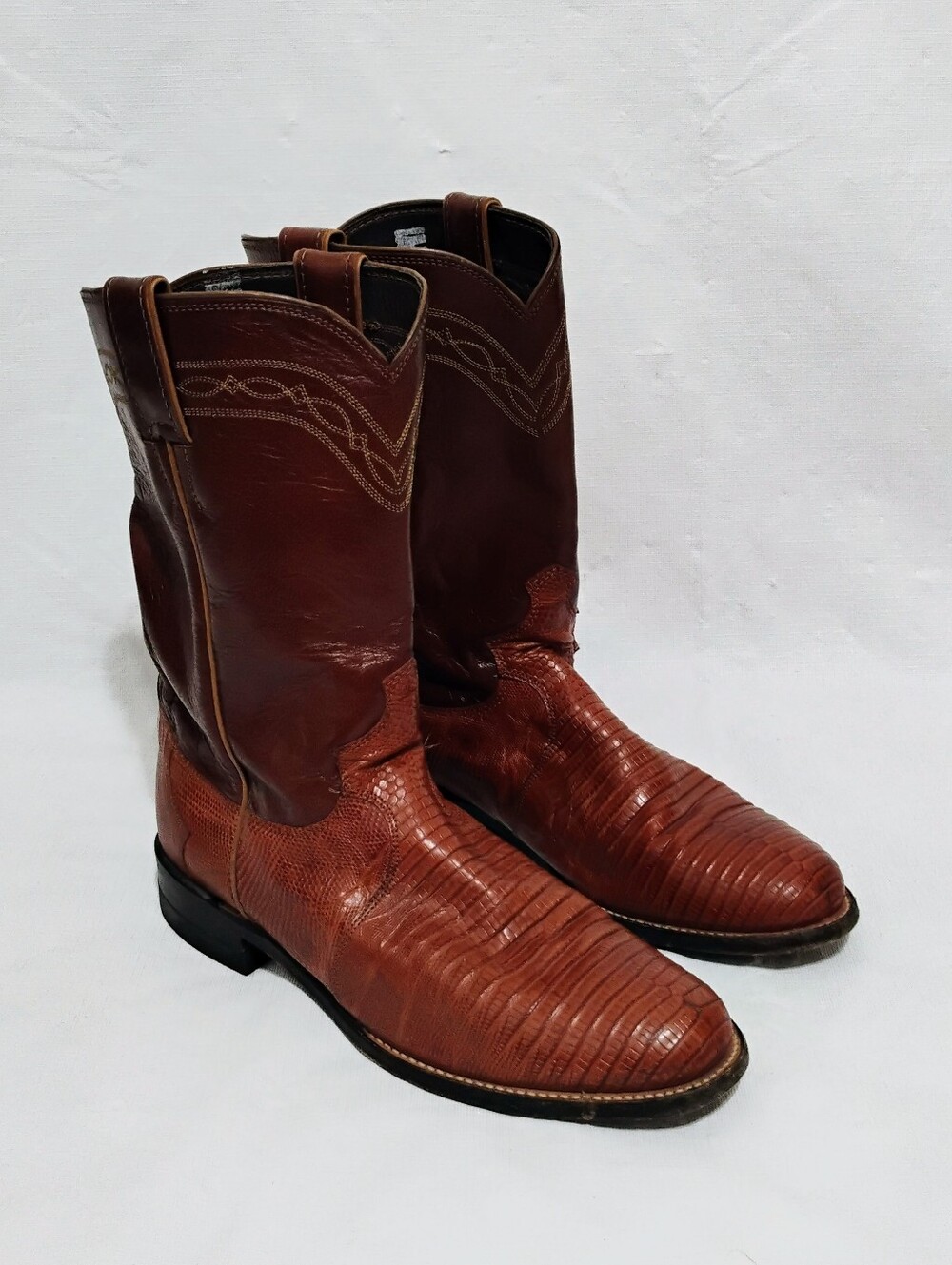 Women's Vintage Justin L3113 Brown Western Rodeo Cowgirl Boots Size 7.5B